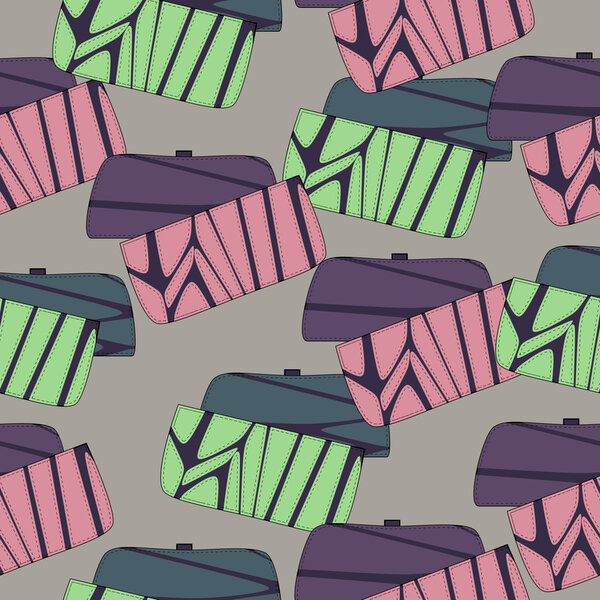 Vector background with womens bags.