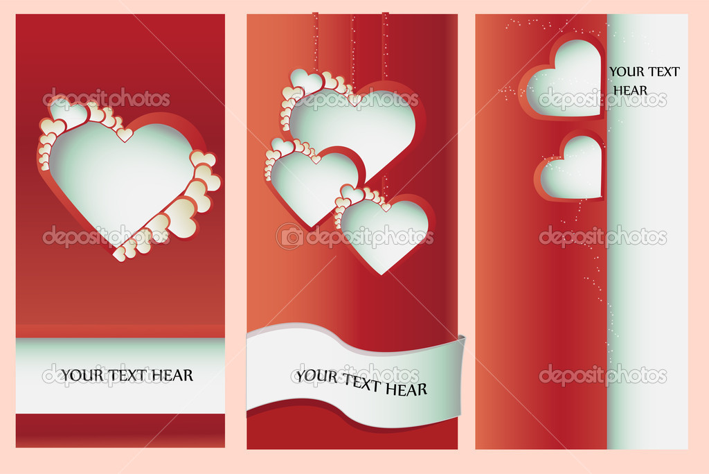 Vector Valentine greeting card.