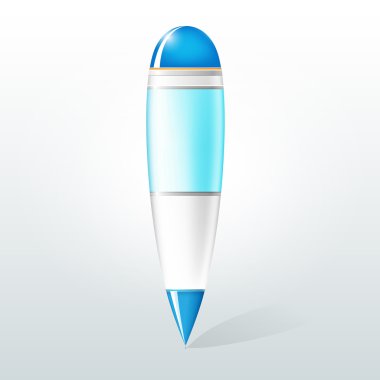 Vector illustration of a pen. clipart