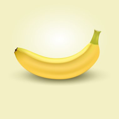 Vector illustration of a banana. clipart