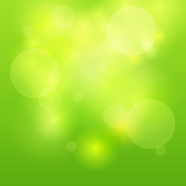 Зеленый абстрактный свет. Векторная иллюстрация
