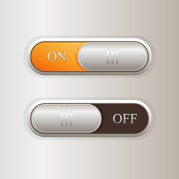 Vector on off buttons.