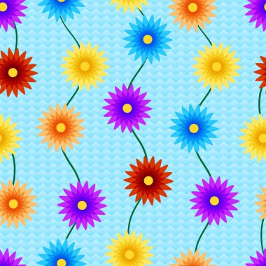 Vector background with flowers. clipart