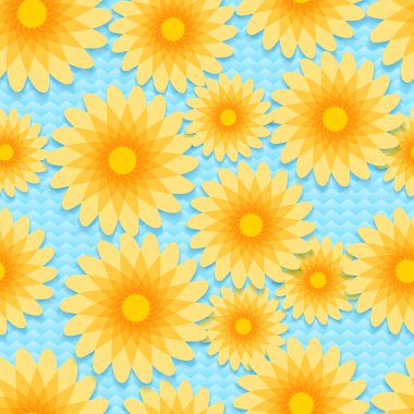 Vector background with flowers. clipart