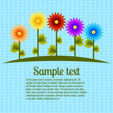 Vector background with flowers. Vector illustration. clipart