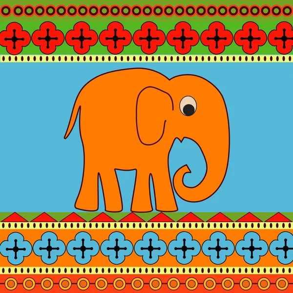 Vector Background Elephant — Stock Vector