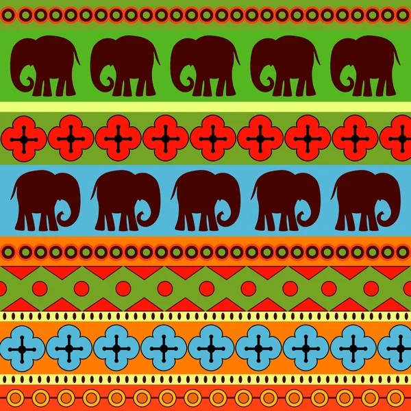 Vector Background Elephants Stock Vector