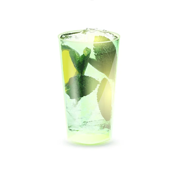 Mojito Cocktail Ilustrasi Vektor Stok Vektor