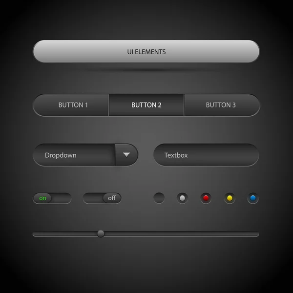 Elementen Van Gebruikersinterface Vectorillustratie — Stockvector