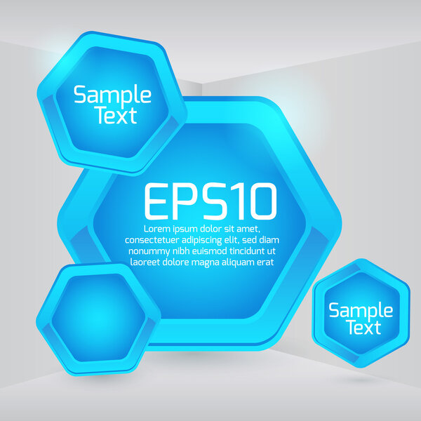 Синие векторные кнопки. Векторная иллюстрация
.