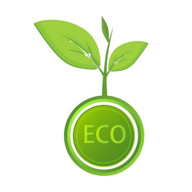 Vector eco icon. Vector illustration. clipart