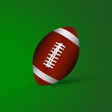 Vector illustration of a ball for american football. clipart