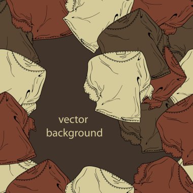Vector background with blouses. clipart