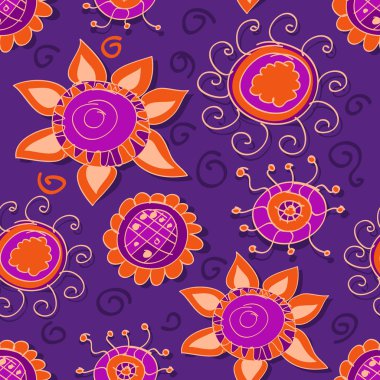 Vector floral arka plan tasarımı