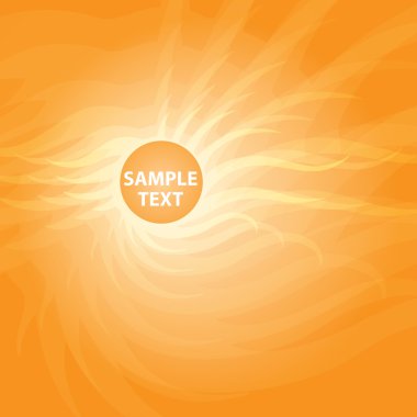 Orange sunny abstract background. clipart