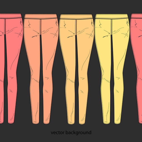 Vector background with pants.