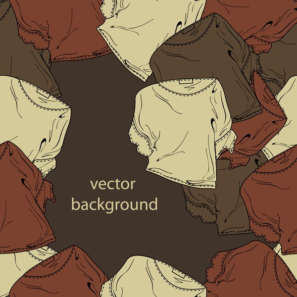 Vector background with blouses.