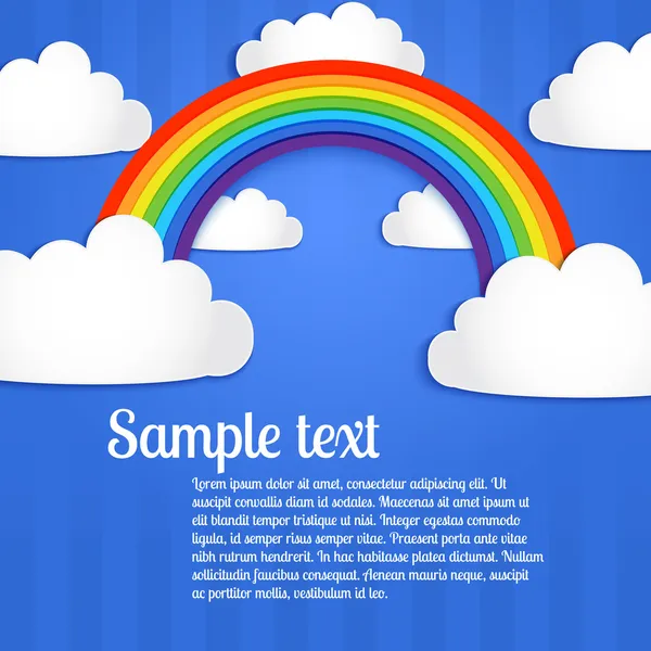 Vector Background Rainbow — Stock Vector