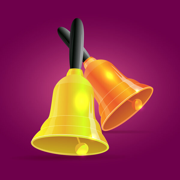Золотые колокола. Векторная иллюстрация
.