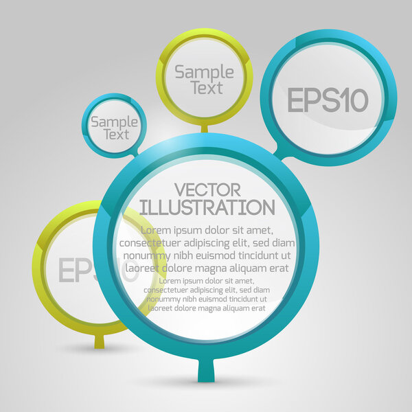 Pancartas Vectoriales Ilustración Vectorial — Vector de stock
