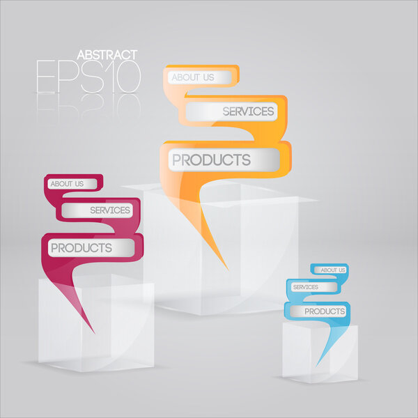 Vector set of banners.