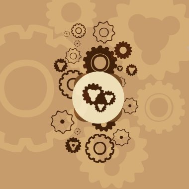 Abstract background with gears. clipart