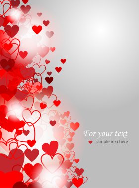 Valentines Day background - vector illustration clipart