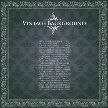 Vector vintage background. Vector illustration.  clipart