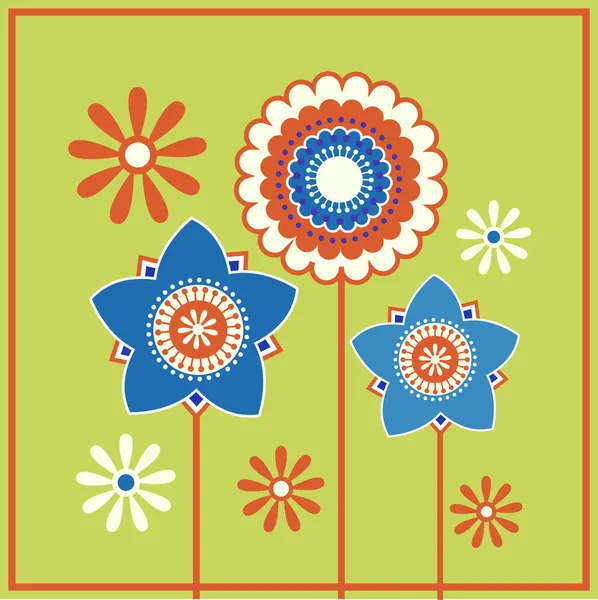 Fondo Patrón Vector Floral — Vector de stock