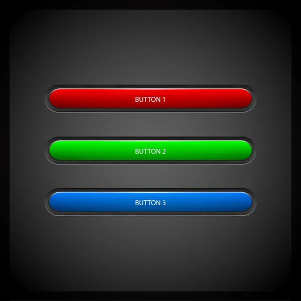 ベクトル色のボタン ベクトル図 — ストックベクタ