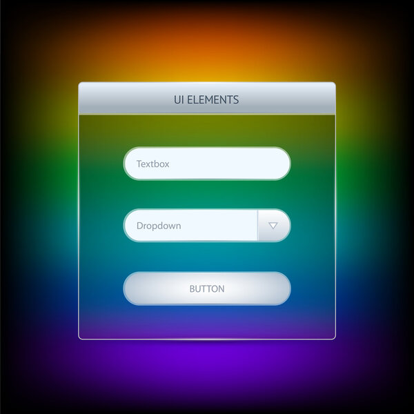 Элементы Ui. Векторная иллюстрация
.