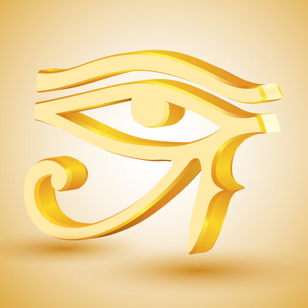 Gold eye of Horus.