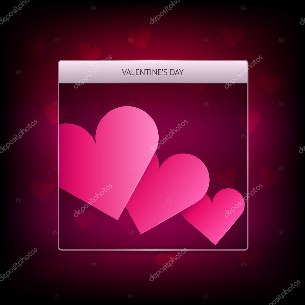Vector banner for Valentine's day.