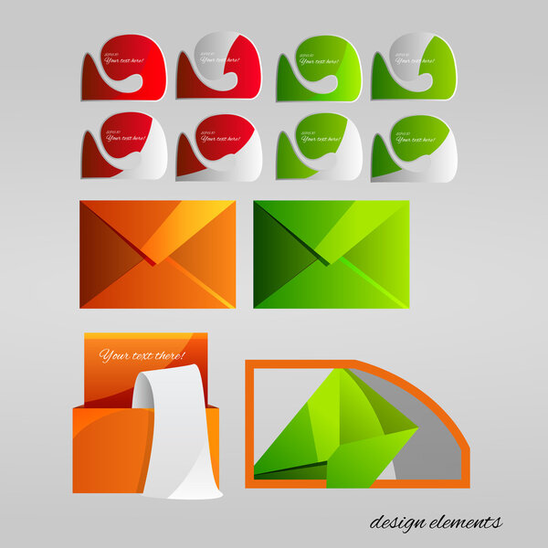 Vector set of design elements.