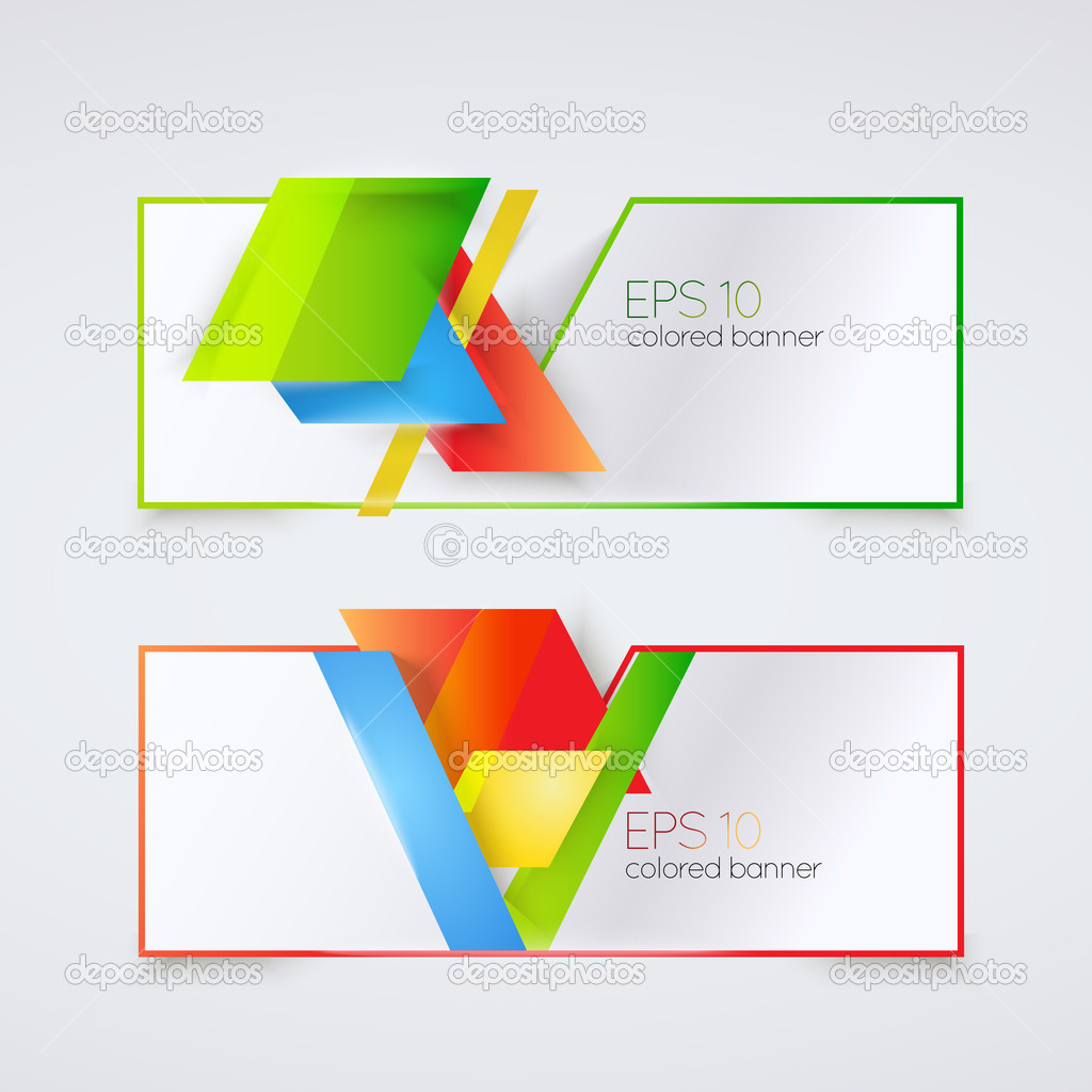 Abstract colored banners. Vector illustration.