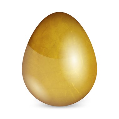 Golden egg. Vector illustration clipart