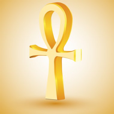 Egyptian cross (Ankh) in vector art clipart