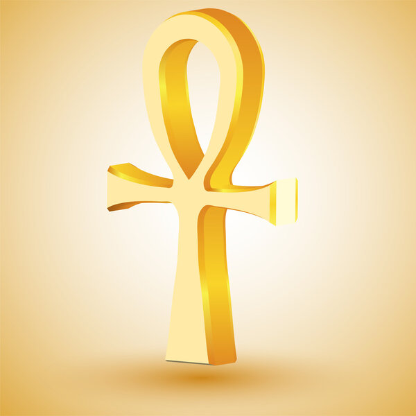 Egyptian cross (Ankh) in vector art