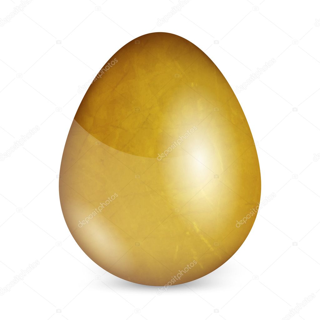 Golden egg. Vector illustration