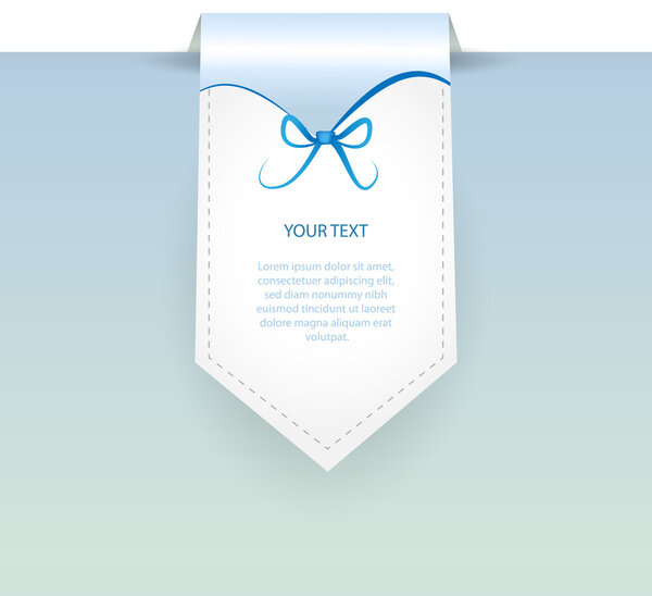 Vector blue banner. Vector illustration. 