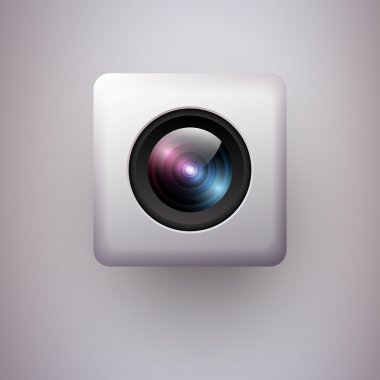 Web camera icon. Vector illustration. clipart