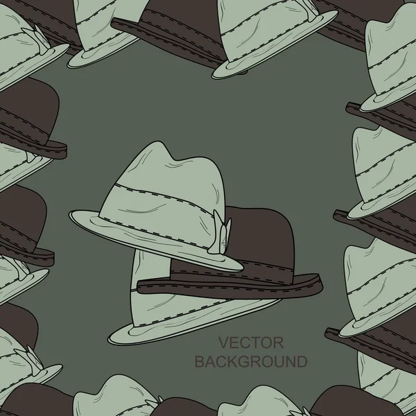 帽子のベクトルの背景 — ストックベクタ