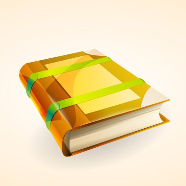 Vector illustration of a book. clipart