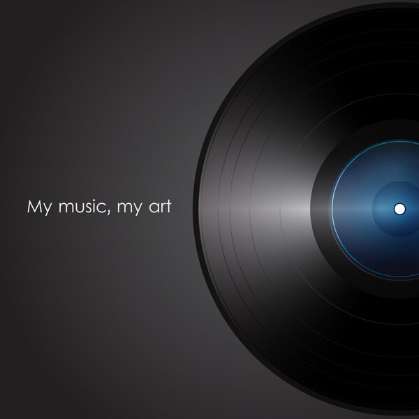 vinyl. my music my art. vector illustration.