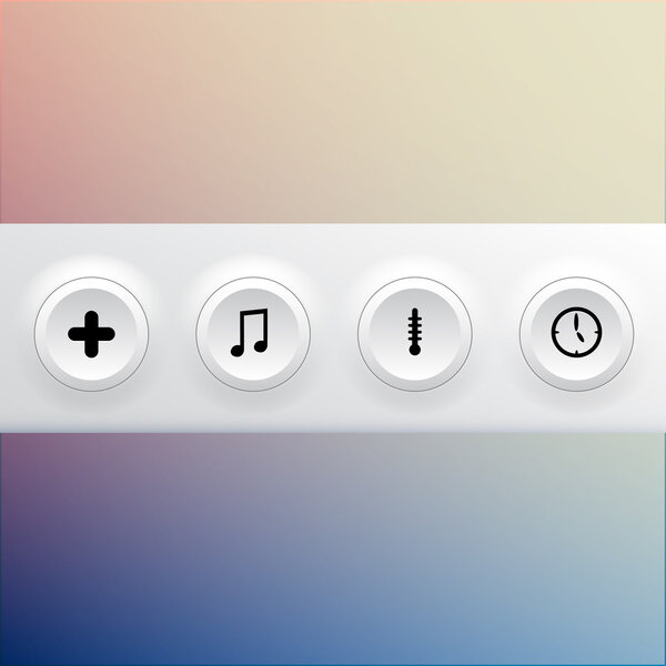 Vector set of buttons.