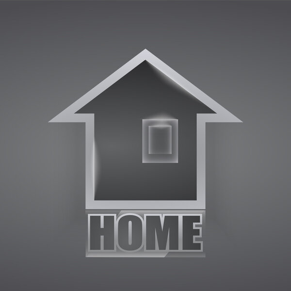 Vector home icon. Vector illustration. 