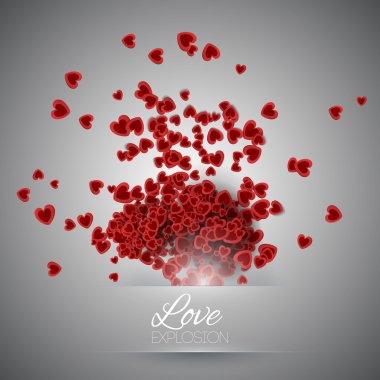 Valentine's day background with hearts. clipart