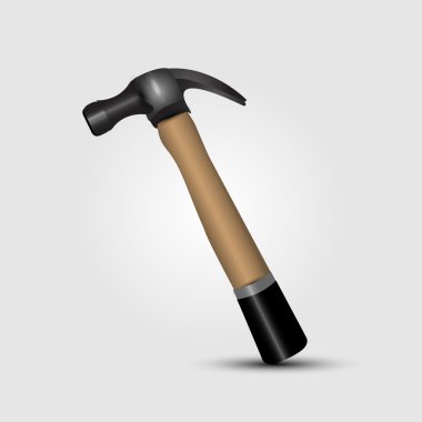 Hammer tool. Vector illustration. clipart
