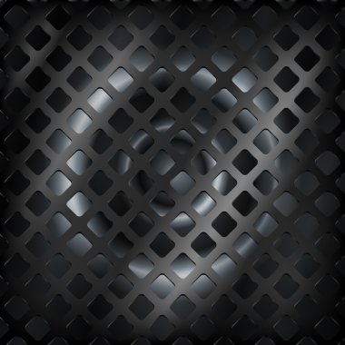 Vector black steel background. clipart