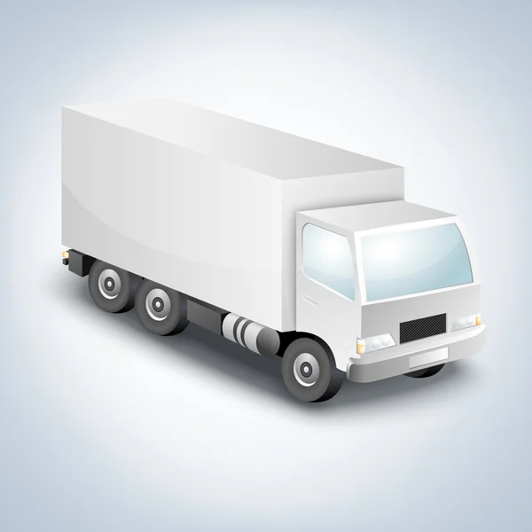 Dostawy Samochodów Ciężarowych Ilustracja Wektorowa — Wektor stockowy